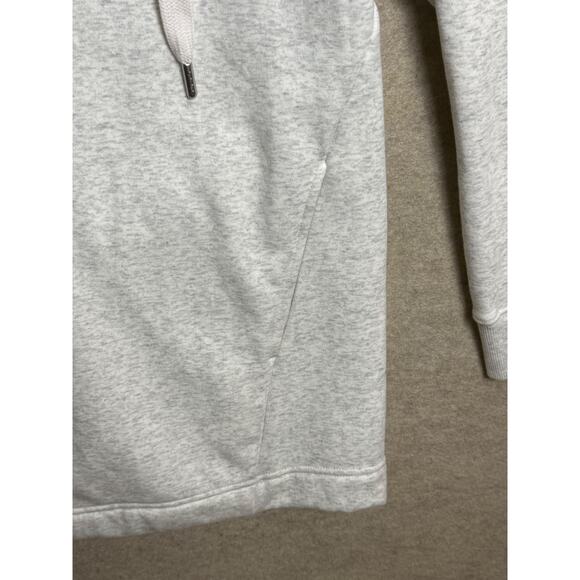 Zella Amazing Cozy Wrap Cowl Funnel Jacket Fleece Fuzzy Lined Size XL Gray White - Picture 5 of 10